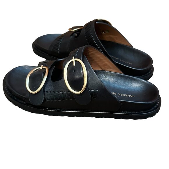 Vanessa Bruno Fussbett Sandals, Black, Size 39 - Picture 10 of 12